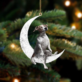 Jack Russell Terrier-Sit On The Moon-Two Sided Ornament - Thegiftio UK