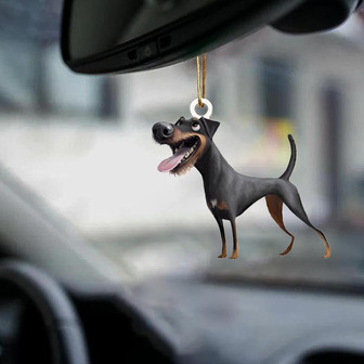 Jagdterrier-Look at me-two sided ornament - Thegiftio UK