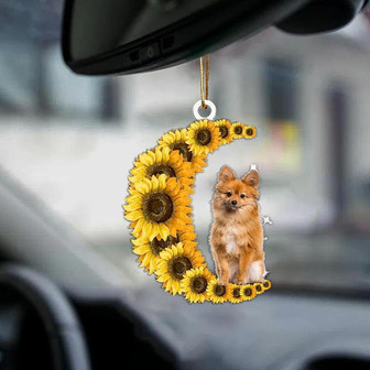 Keeshond-Sunflower Be Kind Car Ornament - Thegiftio UK