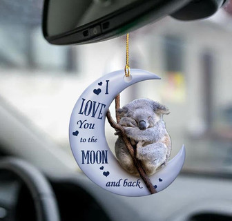 Koala moon back koala lover two sided ornament - Thegiftio UK