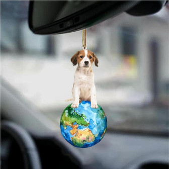 Kooikerhondje-Around My Dog-Two Sided Ornament - Thegiftio UK