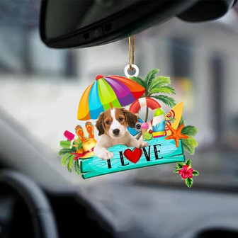 Kooikerhondje-I Love Summer-Two Sided Ornament - Thegiftio UK