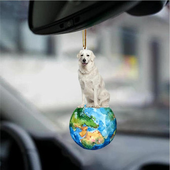 Kuvasz-Around My Dog-Two Sided Ornament - Thegiftio UK