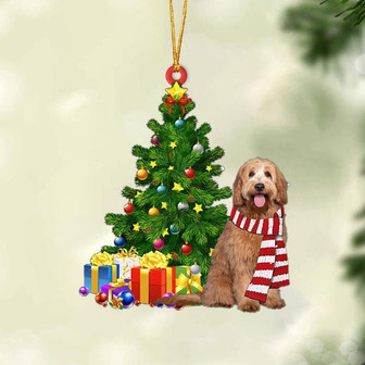Labradoodle-Christmas Star Hanging Ornament - Thegiftio UK
