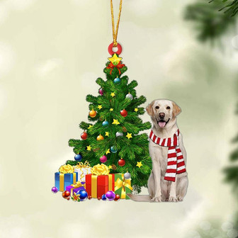 Labrador 2-Christmas Star Hanging Ornament - Thegiftio UK