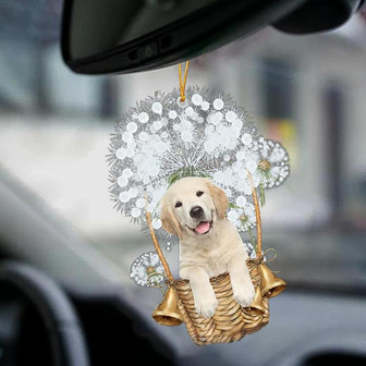 Labrador-Dandelion-Two Sided Ornament - Thegiftio UK