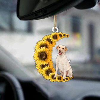 Labrador Retriever 2-Sunflower Be Kind Car Ornament - Thegiftio