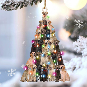 Labrador retriever lovely tree gift for labrador retriever lover gift for dog mom ornament - Thegiftio UK