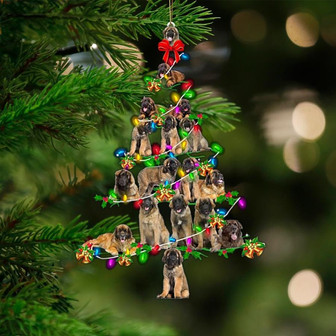Leonberger-Christmas Tree Lights-Two Sided Ornament - Thegiftio UK