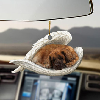 Leonberger sleeping angel Leonberger lovers ornament - Thegiftio UK
