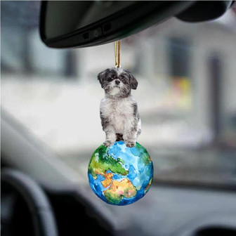 Lhasa Apso-Around My Dog-Two Sided Ornament - Thegiftio UK