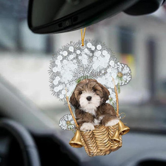 Lhasa Apso-Dandelion-Two Sided Ornament - Thegiftio UK