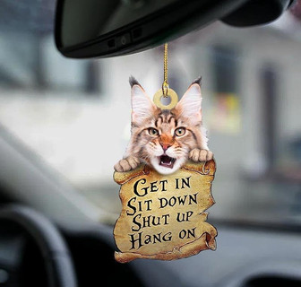 Maine coon get in two sided ornament - Thegiftio UK
