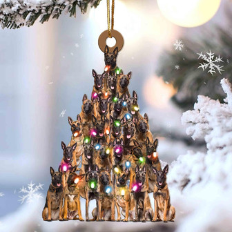 Malinois lovely tree gift for malinois gift for dog mom ornament - Thegiftio UK