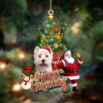 Maltese 2-Christmas Tree&Dog Hanging Ornament - Thegiftio UK