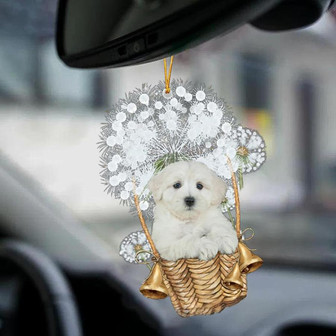 Maltipoo-Dandelion-Two Sided Ornament - Thegiftio UK