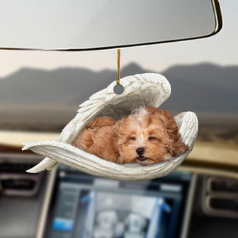 Maltipoo sleeping angel Maltipoo lover dog mom ornament - Thegiftio UK