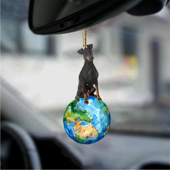 Manchester Terrier-Around My Dog-Two Sided Ornament - Thegiftio UK