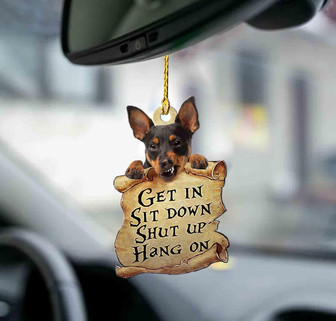 Miniature pinscher get in minpin lover two sided ornament - Thegiftio UK