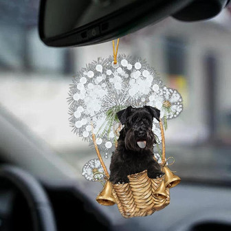 Miniature Schnauzer-Dandelion-Two Sided Ornament - Thegiftio UK