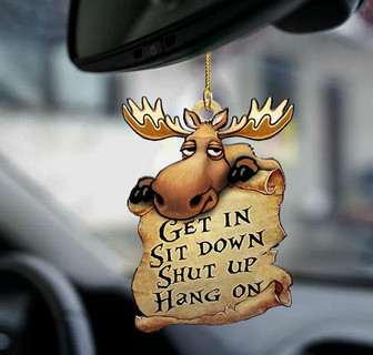 Moose get in moose lover two sided ornament - Thegiftio UK