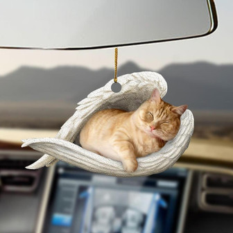 Munchkin cat sleeping angel Munchkin cat lovers ornament - Thegiftio UK