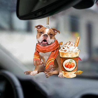 Old English Bulldog 4-Pumpkin Spice Kinda-Two Sided Ornament - Thegiftio