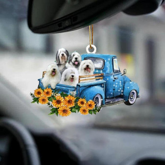 Old English Sheepdog -Take The Trip Classic- Two Sided Ornament - Thegiftio UK
