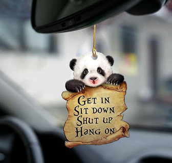Panda get in panda lover two sided ornament - Thegiftio