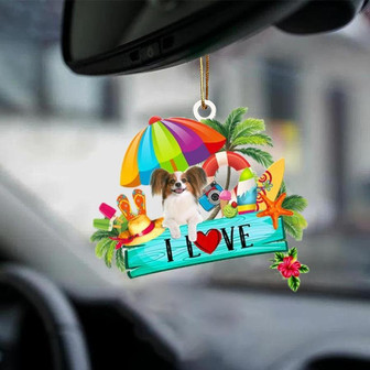 Papillon-I Love Summer-Two Sided Ornament - Thegiftio UK