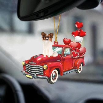 Papillon-Red Sports car-Two Sided Ornament - Thegiftio UK
