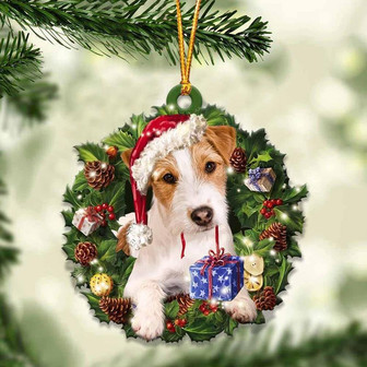 Parson Russell and Christmas gift for her gift for him gift for Parson Russell lover ornament - Thegiftio UK