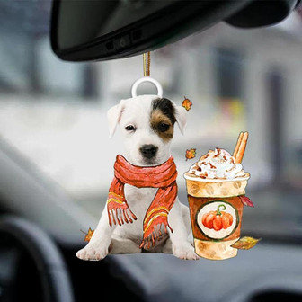 Parson Russell Terrier-Pumpkin Spice Kinda-Two Sided Ornament - Thegiftio