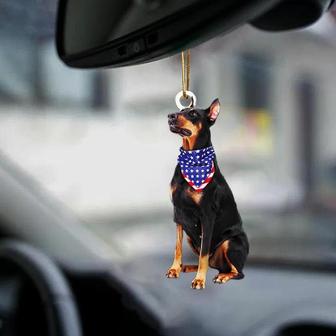 Patriotic Doberman 4th Of July Independence Day American Flag Two Sided Ornament - Thegiftio UK