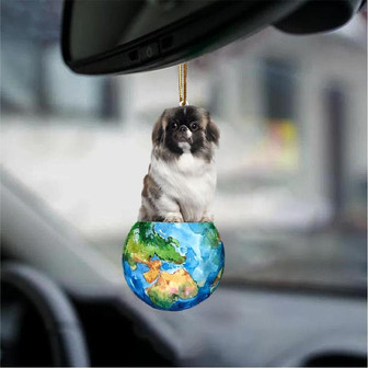 Pekingese-Around My Dog-Two Sided Ornament - Thegiftio UK