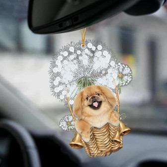 Pekingese-Dandelion-Two Sided Ornament - Thegiftio UK