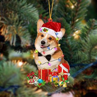 Pembroke Welsh Corgi 2-Dog Be Christmas Tree Hanging Ornament - Thegiftio UK