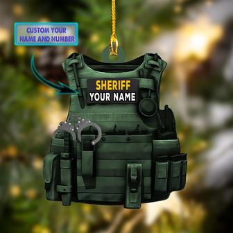 Personalized Sheriff Custom Shaped Ornament  - Thegiftio UK