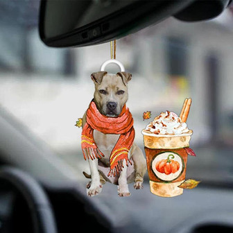 Pitbull 1-Pumpkin Spice Kinda-Two Sided Ornament - Thegiftio