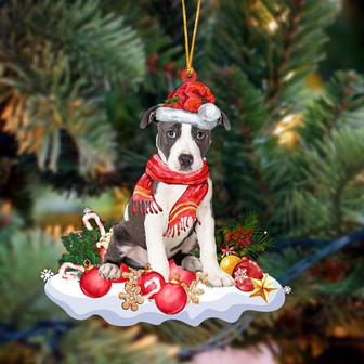 Pitbull 2-Better Christmas Hanging Ornament - Thegiftio UK