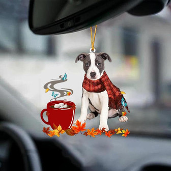 Pitbull 2-Fall Chocolate-Two Sided Ornament - Thegiftio UK
