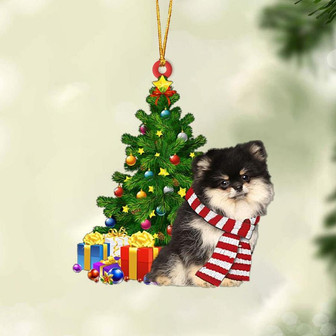 Pomeranian 1-Christmas Star Hanging Ornament - Thegiftio UK