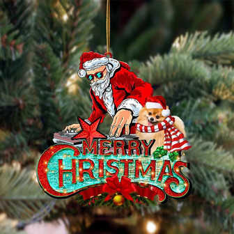 Pomeranian-Christmas Rock Two Sided Ornament - Thegiftio UK