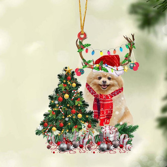 Pomeranian-Christmas Tree Gift Hanging Ornament - Thegiftio UK