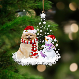 Pomeranian-Star Tree Hanging Ornament - Thegiftio UK