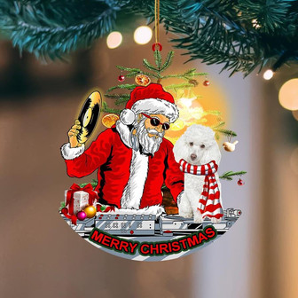 Poodle (1)-Christmas Party-Two Sided Ornament - Thegiftio UK