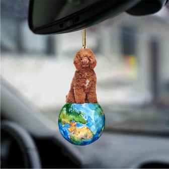 Poodle3-Around My Dog-Two Sided Ornament - Thegiftio UK