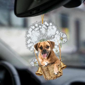 Puggle-Dandelion-Two Sided Ornament - Thegiftio UK