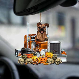 Puggle-Pumpkin & Truck Car Hanging Ornament - Thegiftio UK