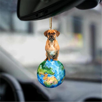Puggle2-Around My Dog-Two Sided Ornament - Thegiftio UK